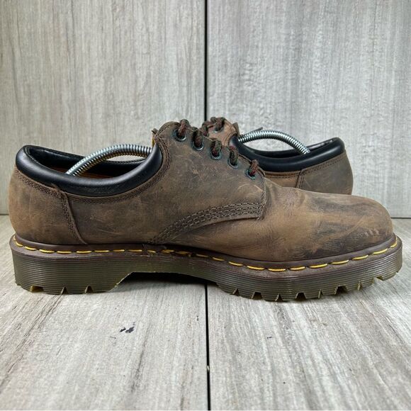 MIE Dr. Martens Docs 8053 England Brown Leather Shoes Men’s Size US 12 UK 11 - Picture 2 of 10